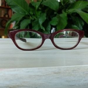 Candy apple red eyeglass frames